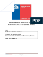 Protocolo Radiocomunicaciones MINSAL V1