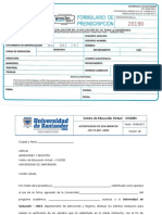 Formatos (Preinscripción - Autenticidad)