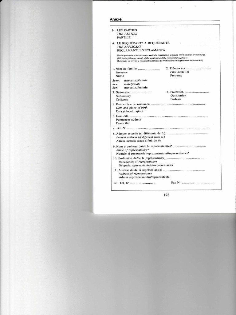 Informations sur le Requérant | PDF