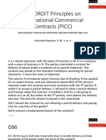 UNIDROIT Principles On International Commercial Contracts - PICC