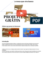 Projeto Banco Que Vira Mesa Modelo 2