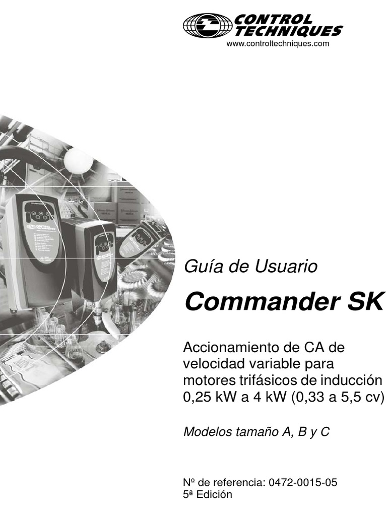 Hướng dẫn cài đặt biến tần Emerson Commander SK
