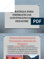 Estrategia para Emergencias Contingencias y Desastre Parte 1 PDF