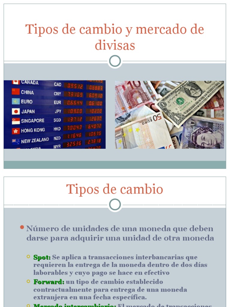 Tipos de Cambio en el Mercado de Divisas | PDF | Tipo de cambio | Inflación