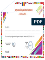 Kangaroo Linguistic Contest - English, 2019-2020.: Inspectoratul Şcolar Judeţean Dolj