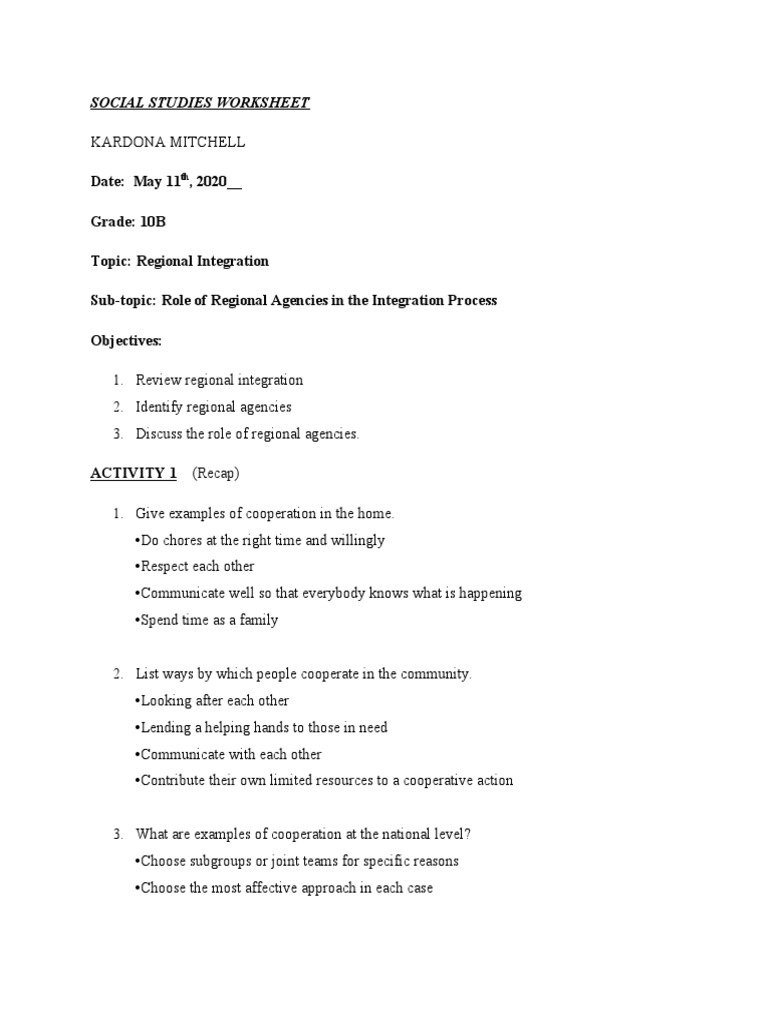 Regional Integration and Agency Roles | PDF | Caribbean | Emergency ...