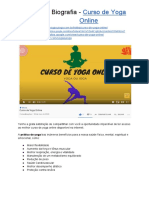 Biografia - Curso de Yoga Online