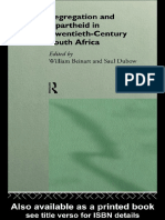 W. Beinart Segregation and Apartheid in Twentietbook4me - Org