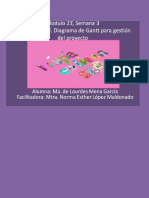 Desarorollo Diagrama de Gantt