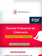 Metodología del aprendizaje en la Escuela Profesional de Enfermería