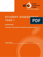 BSBMKG605 Student Assessment Task 1 PDF