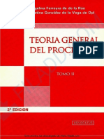 Teoria General Del Proceso. Tomo II. Ferreyra de de La Rua