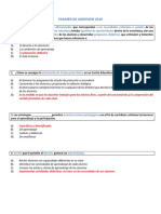 EXAMEN DE ADMISION 2019 Corregido 1 PDF