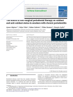 The effects of non-surgical periodontal therapy on oxidant