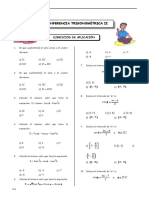 Circunferencia trigonométrica II: Ejercicios de aplicación