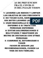 Medidas de Prevencion Contra El Covid