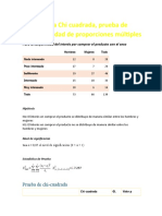 Prueba de Homogeneidad y Ajuste Bondad