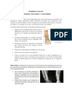 Primeros auxilios para esguinces, fracturas y luxaciones