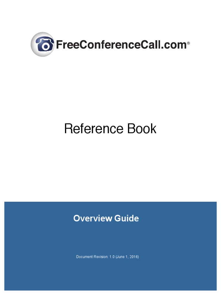 Free Conference Call Reference Guide PDF | PDF | Web Conferencing ...