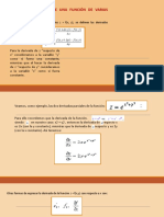 Derivada Parcial de Una Función de Varias Variables.