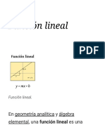 Función Lineal - Wikipedia, La Enciclopedia Libre PDF