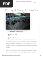 Mixing A Song - A How-To-Guide - THE CURIOUS MIXER