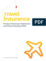 Travel Insurance PDS Summary