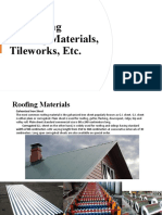Lecture 9 Roofing Materials, Tileworks, Etc
