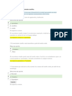 Cuestionario - Conocimiento Científico PDF