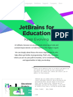 JetBrains For Education - Keep Evolving