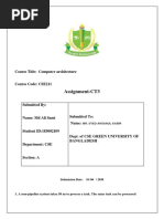 Assignment-CT3: Course Title: Computer Architecture