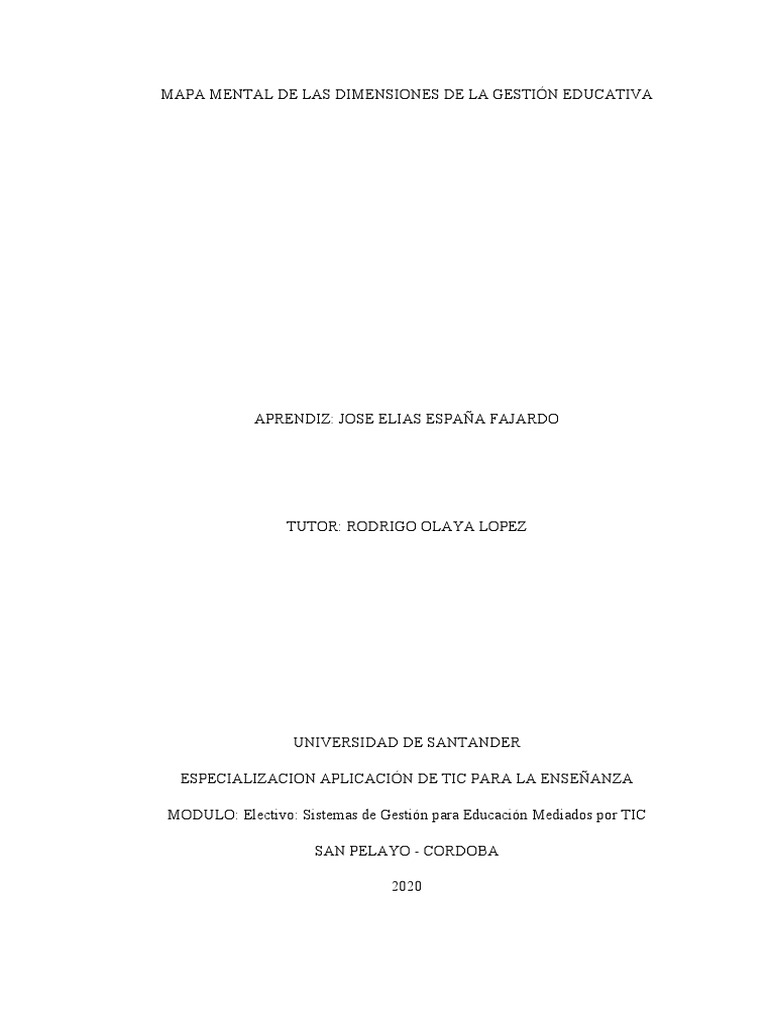 Dimensiones de la Gestión Educativa | PDF | Plan de estudios ...
