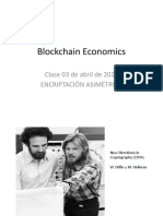 Blockchain Economics Encriptación Simétrica y Asimétrica