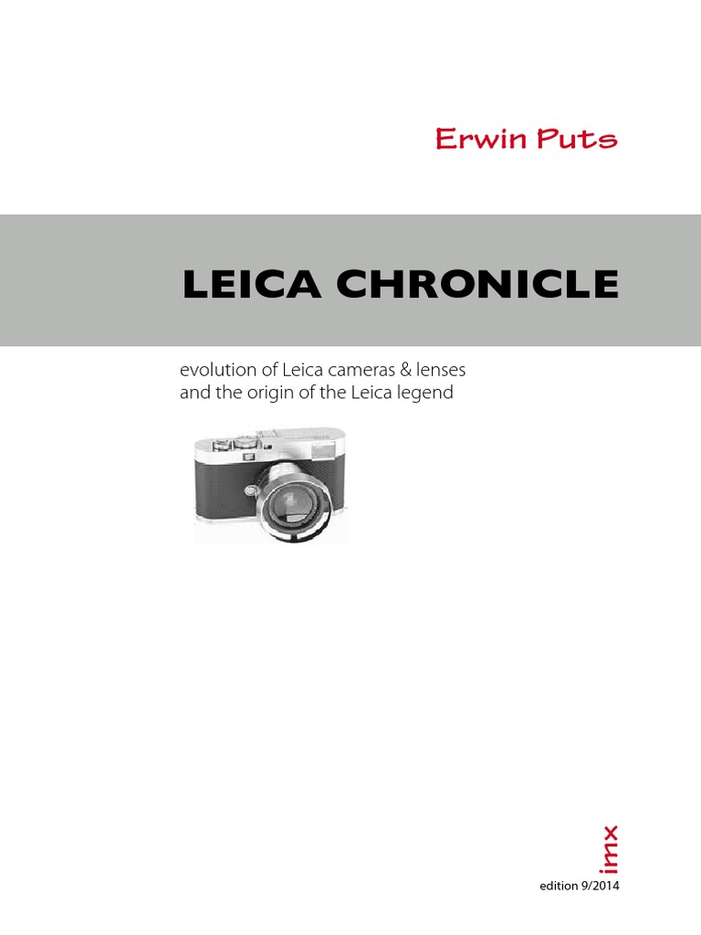 Leica Chronicle Book | PDF | Camera | Optical Devices