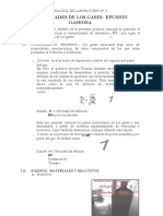 Propiedades de Los Gases: Efusión Gaseosa: L. Objetivo.