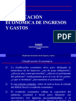 Clasificacion Economica Ingresos y Gastos