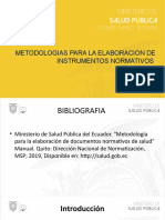 Metodologías para la elaboración de instrumentos normativos