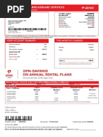 Fixedline and Broadband Services: Your Account Summary This Month'S Charges