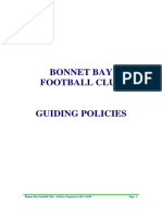 Club Policies Adopted 2011 AGM