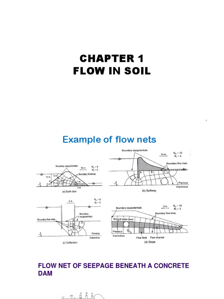 Flow Net Analysis for Concrete Dams | PDF | Soil Mechanics | Dam