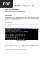 CSE 257-Network Programming LAB: Lab # 1: - Basic Dos Commands