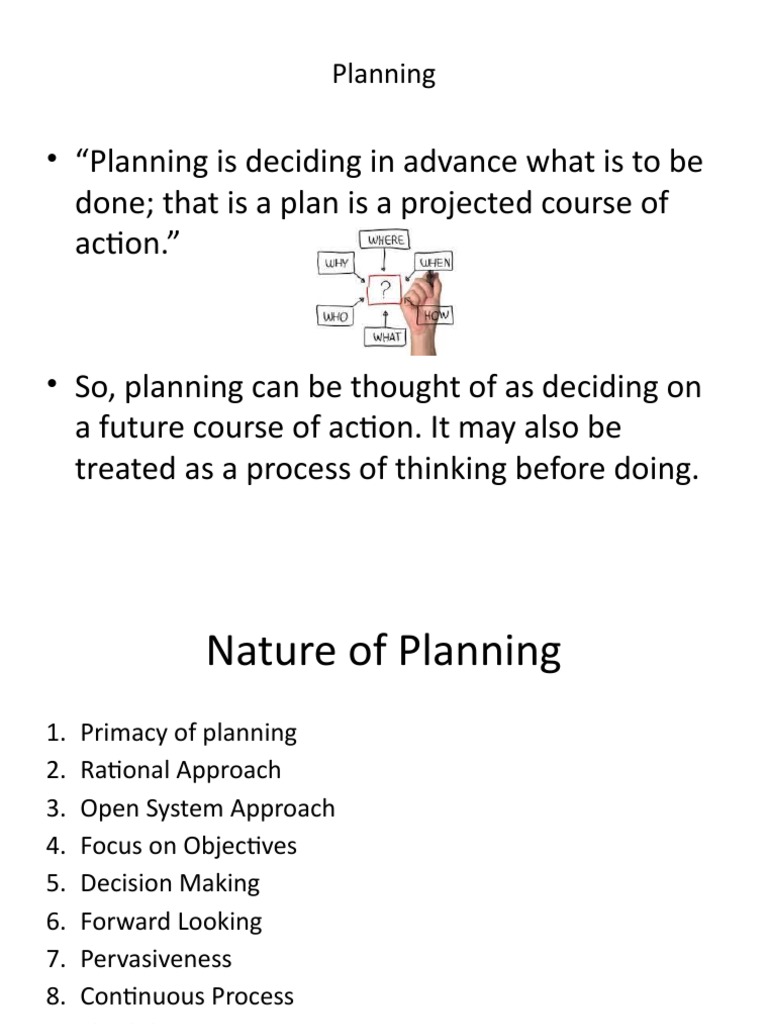 Understanding the Planning Process | PDF