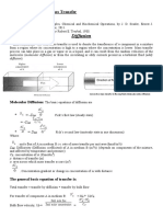 Diffusion: Mass Transfer