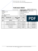 Purchase Order - PO00012