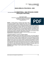 Negligência Ministerial Uma Pesquisa Sobre Visitação Pastoral.