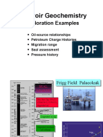 Reservoir Geochemistry Exploration Examples: Oil-source relationships, migration pathways, and seal assessment