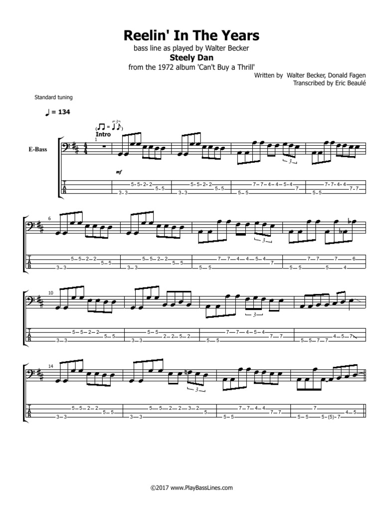 Steely Dan Reelin in The Years PBL PDF Rock Music Music Industry