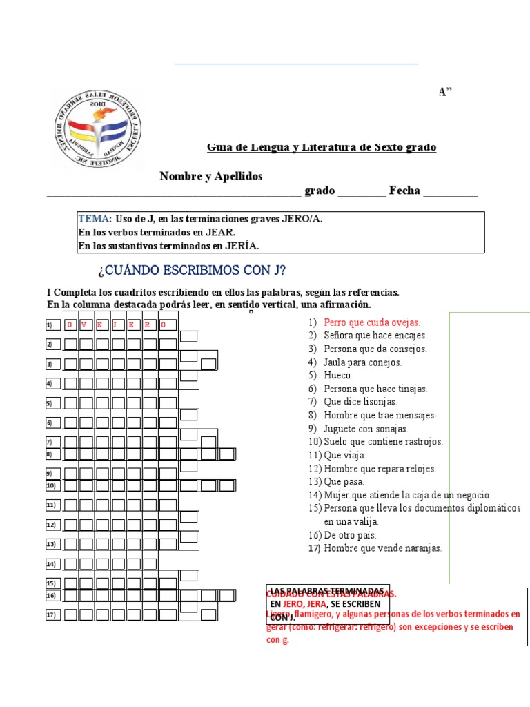Guía de Lengua y Literatura de Quinto y Sexto Grado Mes de Mayo 2020 ...