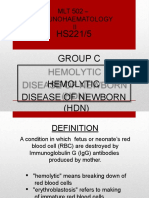 MLT 502 - Immunohaematology II