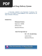 Nasal Drug Delivery System: Submitted By: Mohammed Rayhan